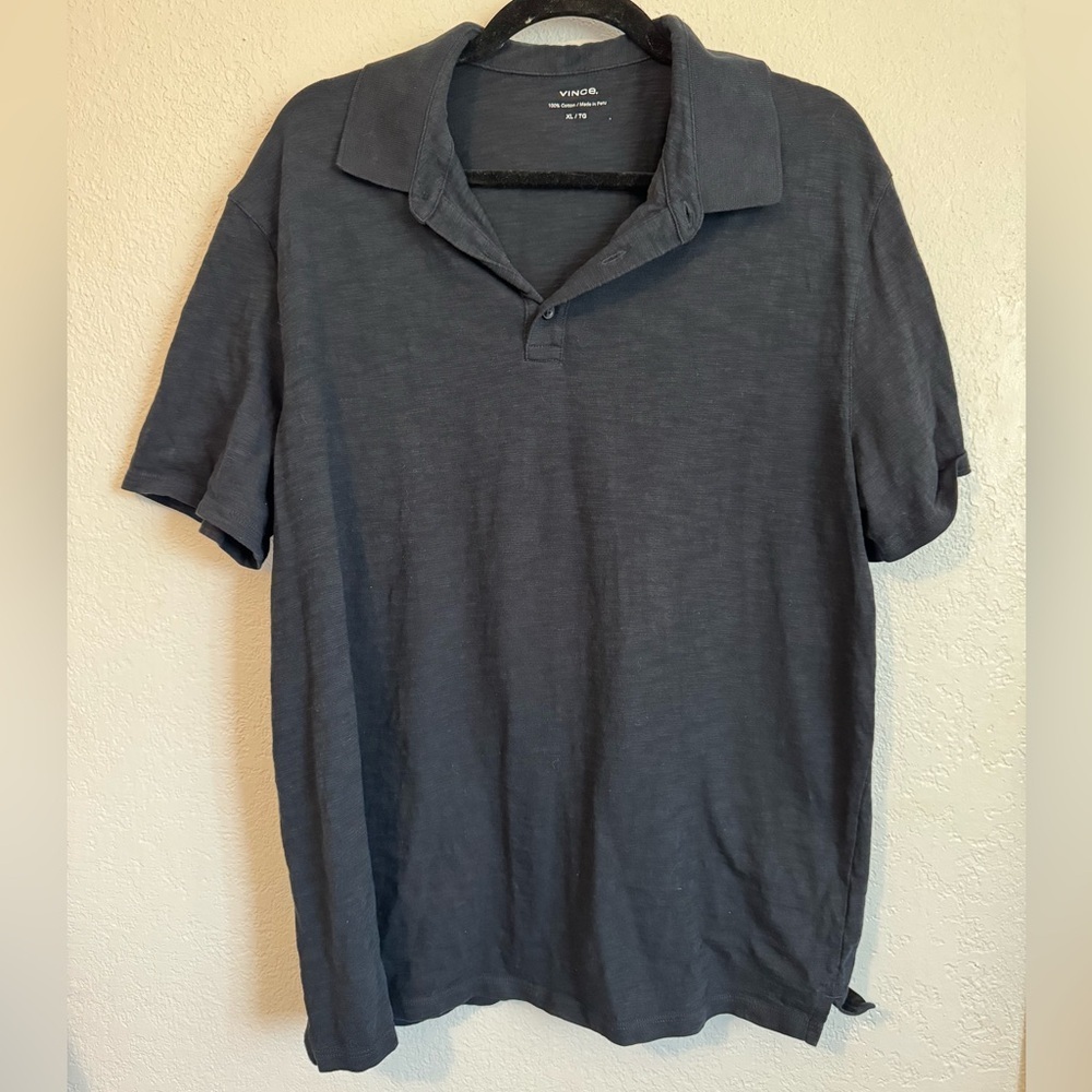 Vince Classic Slub Polo Shirt - Picture 9 of 9